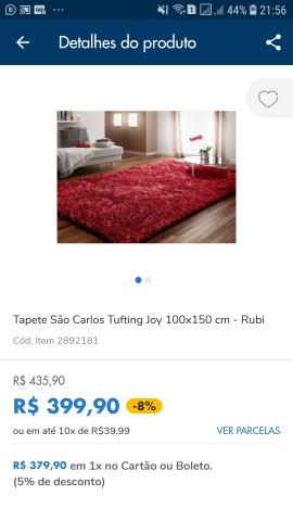 Vendo tapete