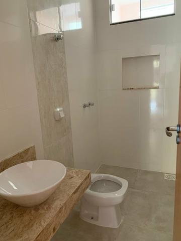 Casa nova 3 suítes plenas, sala com pé direito duplo, porcelanato, financia - Foto 10