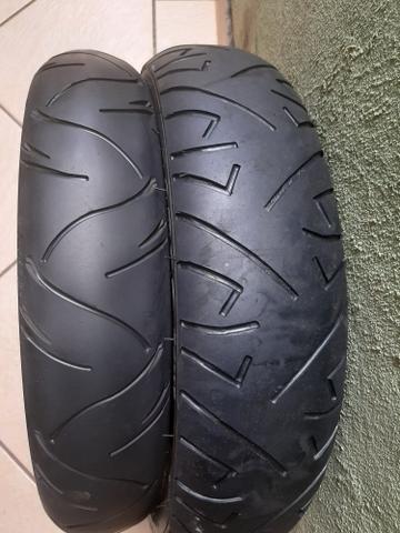 Vendo par de pneus cb300 twister ou fazer - Foto 2