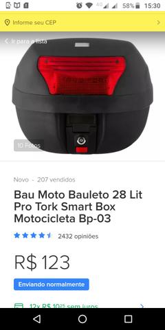 Baú com bagageiro para CB Twister 2016 a2020 - Foto 10