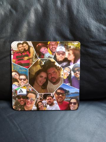Quadro com colagens de fotos de casal