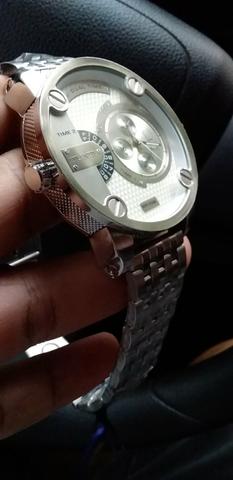 DIA DOS NAMORADO (RELÓGIO DE AÇO Dual Time,ENTREGO!) - Foto 5
