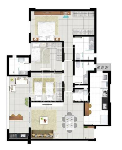 Apartamento à venda com 3 dormitórios em Bonfim paulista, Ribeirao preto cod:63809 - Foto 15