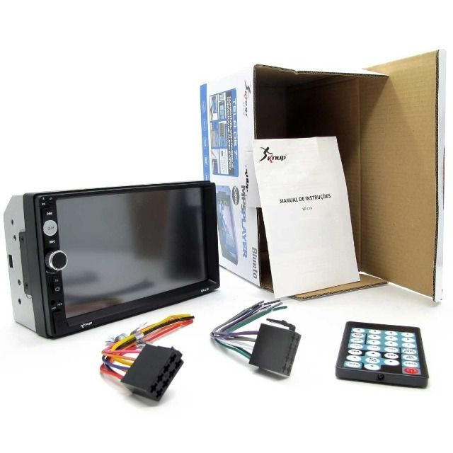 Central Multimídia MP5 Player Knup 7' Bluetooth SD, e Espelhamento de Celular - Foto 2
