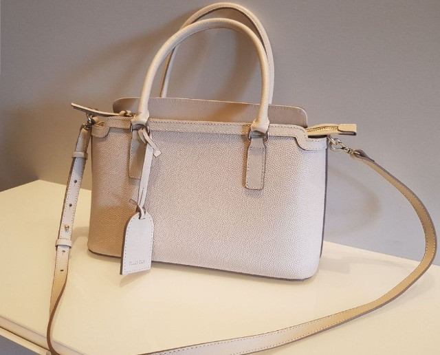 Bolsa Ellus DLX Off White - em Couro - NOVA
