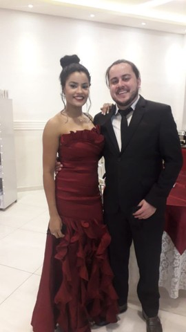 Vestido de madrinha ou formatura marsala