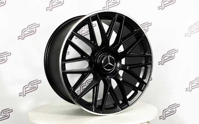 Jogo De Rodas Mercedes Amg S63 Preto Borda Diamantada 5x112 - 19x8,5 e 19x9,5 - Foto 2