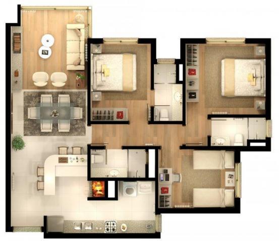 Apartamento com 2 dormitórios à venda, 86 m² por r$ 873.690,41 - bavária - gramado/rs - Foto 13
