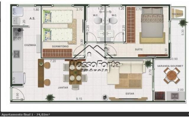 Apartamento na Guilhermina em Praia Grande - Foto 14