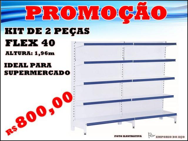 Gôndola parede alt 1,96
