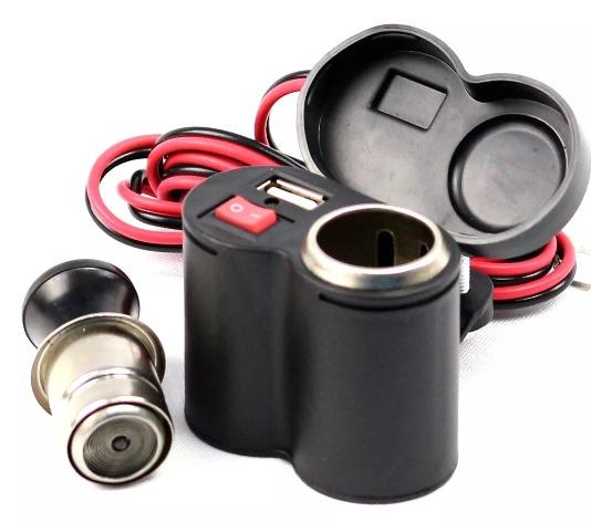 (NOVO) Carregador Para Motos Celular Gps Adaptador Tomada Usb - Foto 2