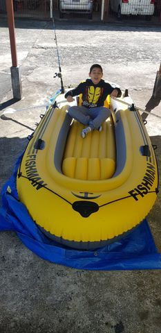 Barco Inflável Mor Fishman 350 + 2 remos + inflador