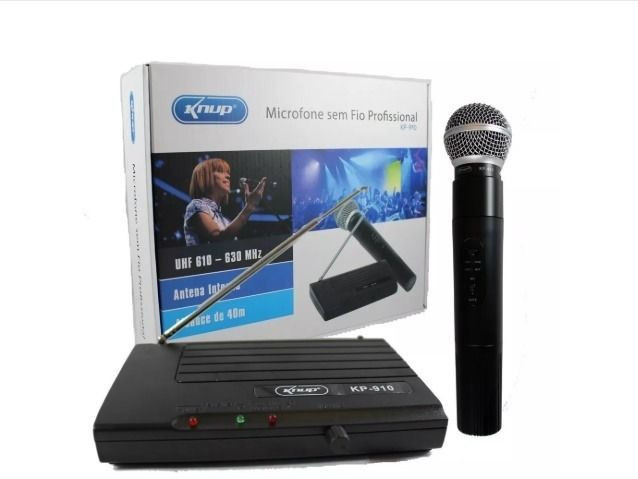 Microfone sem Fio UHF, Profissional KNUP - Foto 4