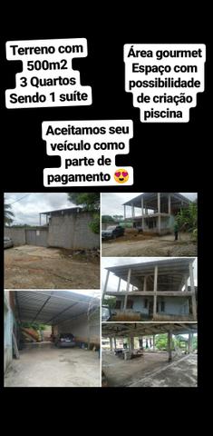 Terreno 500m² com casa / novo brasil