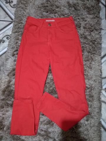 Desapegos calças 36/38 blusas p/m mule 36 blazer branco g serve m/g blazer escuro p/m - Foto 3