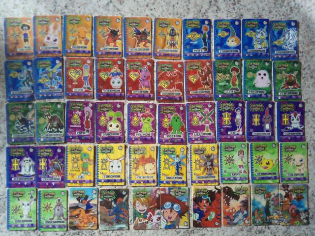 Coleção completa tazo lig-mon Elma chips digimon