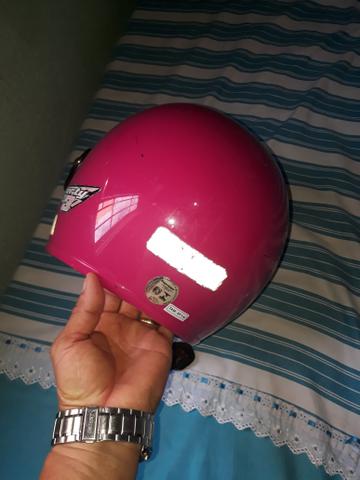 Capacete Rosa numeração 58 - Foto 4