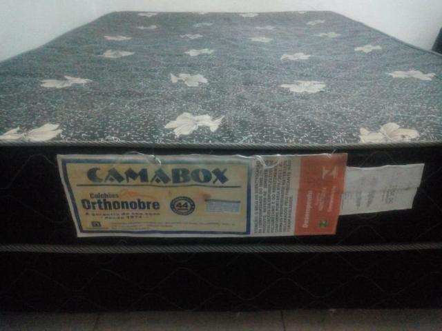 Vendo Cama Box Casal Usada - Foto 3
