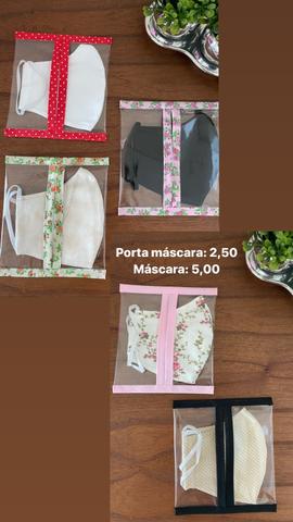 Máscara e porta máscaras