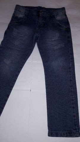 Calça Jeans Infantil Masculina Marca Mox - tam 6 semi nova excelente estado - Foto 3