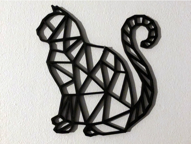 Quadro Aplique Escultura 2d-diversos Animais Geométricos 3mm - Foto 3