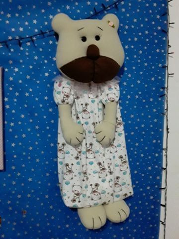 Urso porta fraldas ou porta pijamas