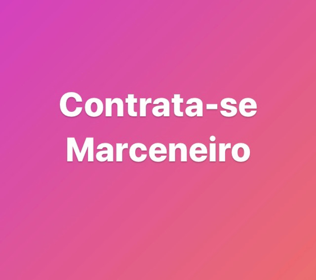 Precisa-se de marceneiro ou meio oficial