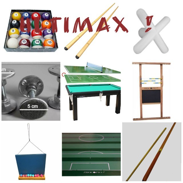 Kit com 4 Tacos de Sinuca Bilhar Inteiro Ramin HJ Snooker House Preto