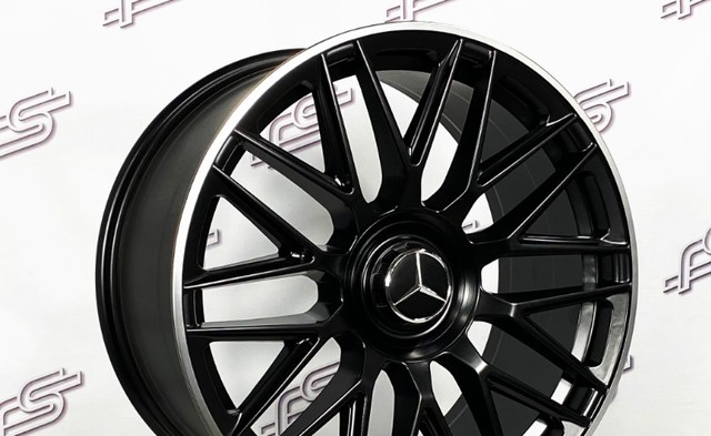 Jogo De Rodas Mercedes Amg S63 Preto Borda Diamantada 5x112 - 19x8,5 e 19x9,5 - Foto 3