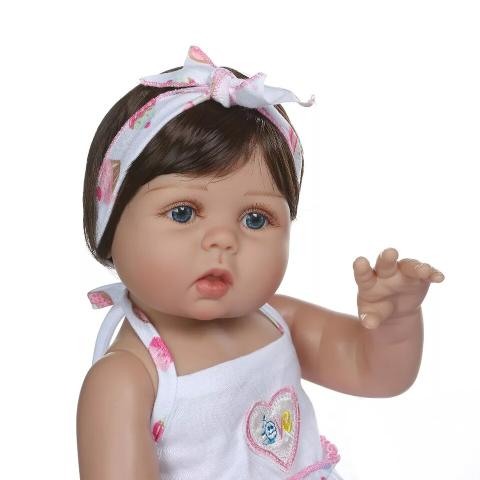 Bebê Reborn 100% Silicone + Acessórios + BRINDE - 10x sem juros - Foto 3