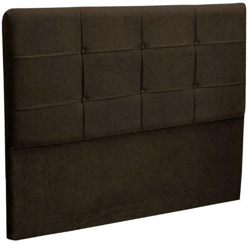 Cabeceira Casal Queen Cama Box 1,60m e 1,40m London Chocolate - Foto 2