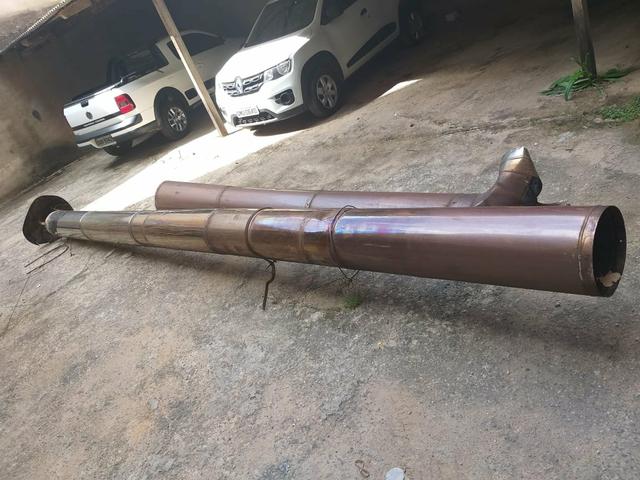 Vendo chaminé todo inox de 9.5 comprimento e 30 de diâmetro - Foto 2