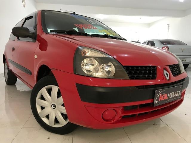 Renault Clio Authentique 1.0 Único dono 2004 Vermelho - Foto 2