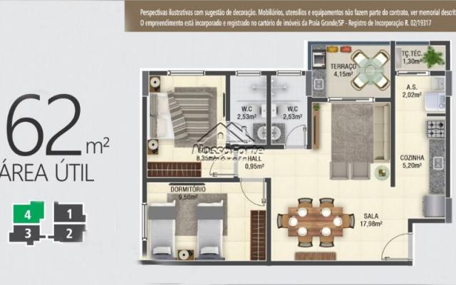 Lançamento Apartamento no Canto do Forte em Praia Grande - Foto 12
