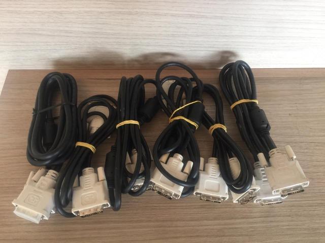 Cabo Monitor Padrão Dvi X Dvi 1,60m Metros 18 pinos - Foto 5