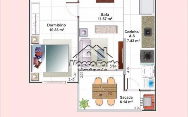 Apartamento Vista para o Mar no Caiçara em Praia Grande - Foto 8