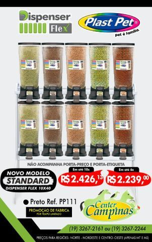 Expositor ração automático