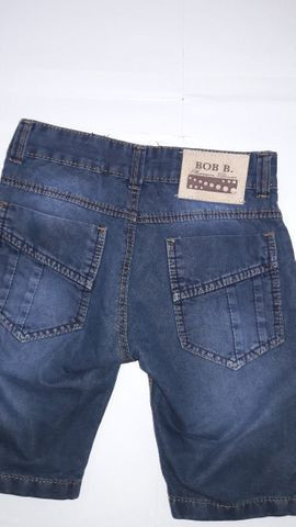 Bermuda Infantil Jeans , Marca Bob Bandeira -tam.10 - semi nova - ótima - Foto 3
