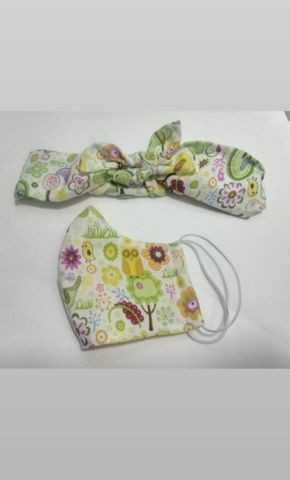 Kit tiara e mascara infantil