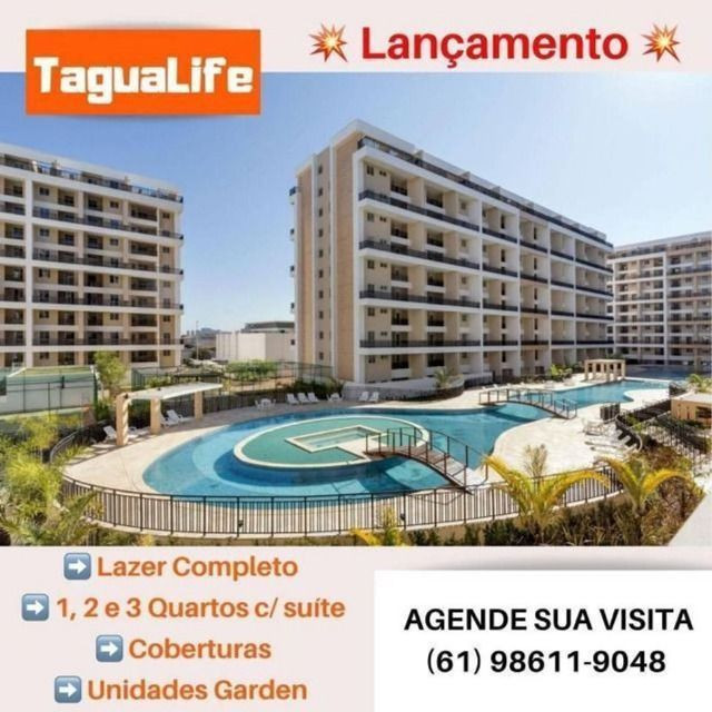 Cobertura Linear 94m² - Tagua Life - Taguatinga Sul - Taguálife - Taxas Grátis - Foto 3