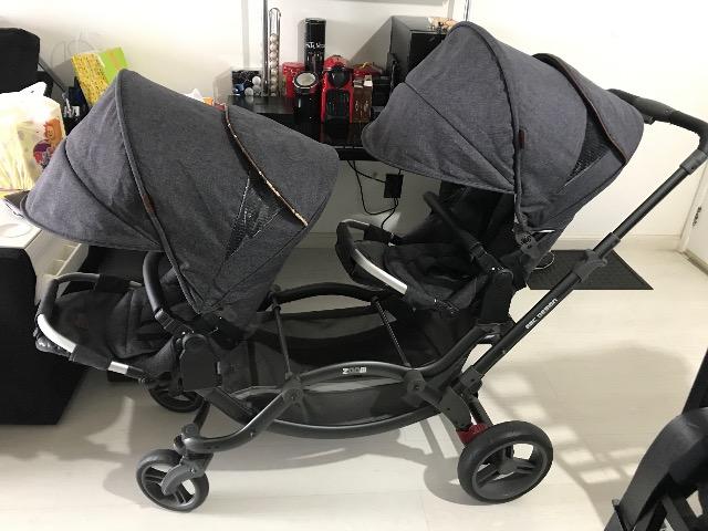 Carrinho de Bebê para gêmeos Abc Design Zoom o melhor do Mercado