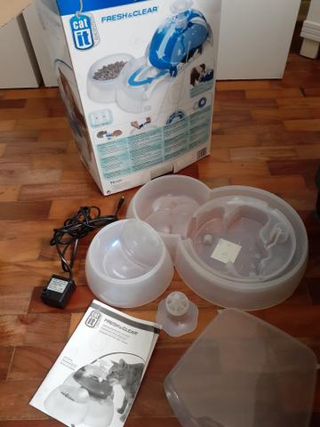 Bebedor gato com suporte pra por ração - Foto 3
