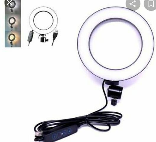 Luz Iluminador Ring Light 6 Polegadas Kp-pl16 Knup 72 Led - Foto 3