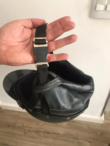 Capacete Couro Custom Harley - Foto 4