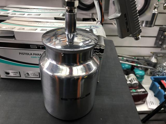 Pistola De Jateamento 1000ml Stels - Foto 4