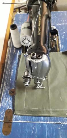 Maquina de costura reta, costura couro, com motor 110V novo - Foto 4
