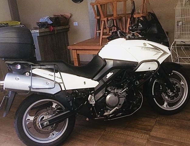 V-Strom 650 branco pérola - Foto 4