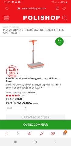 Plataforma vibratória polishop
