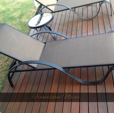 Combo completo em alumínio tela sling para beira da piscina - Foto 2