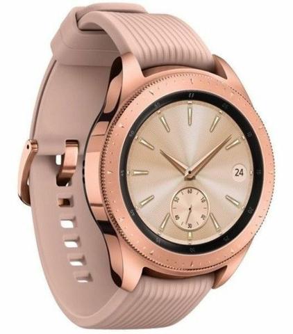 Samsung Galaxy watch 42mm rosa novo lacrado com 1 ano de garantia + brindes